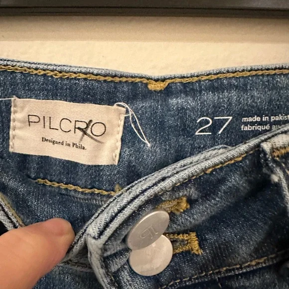 Pilcro Anthropologie wanderer Jeans in Light Blue Wash size 27 - Picture 5 of 11